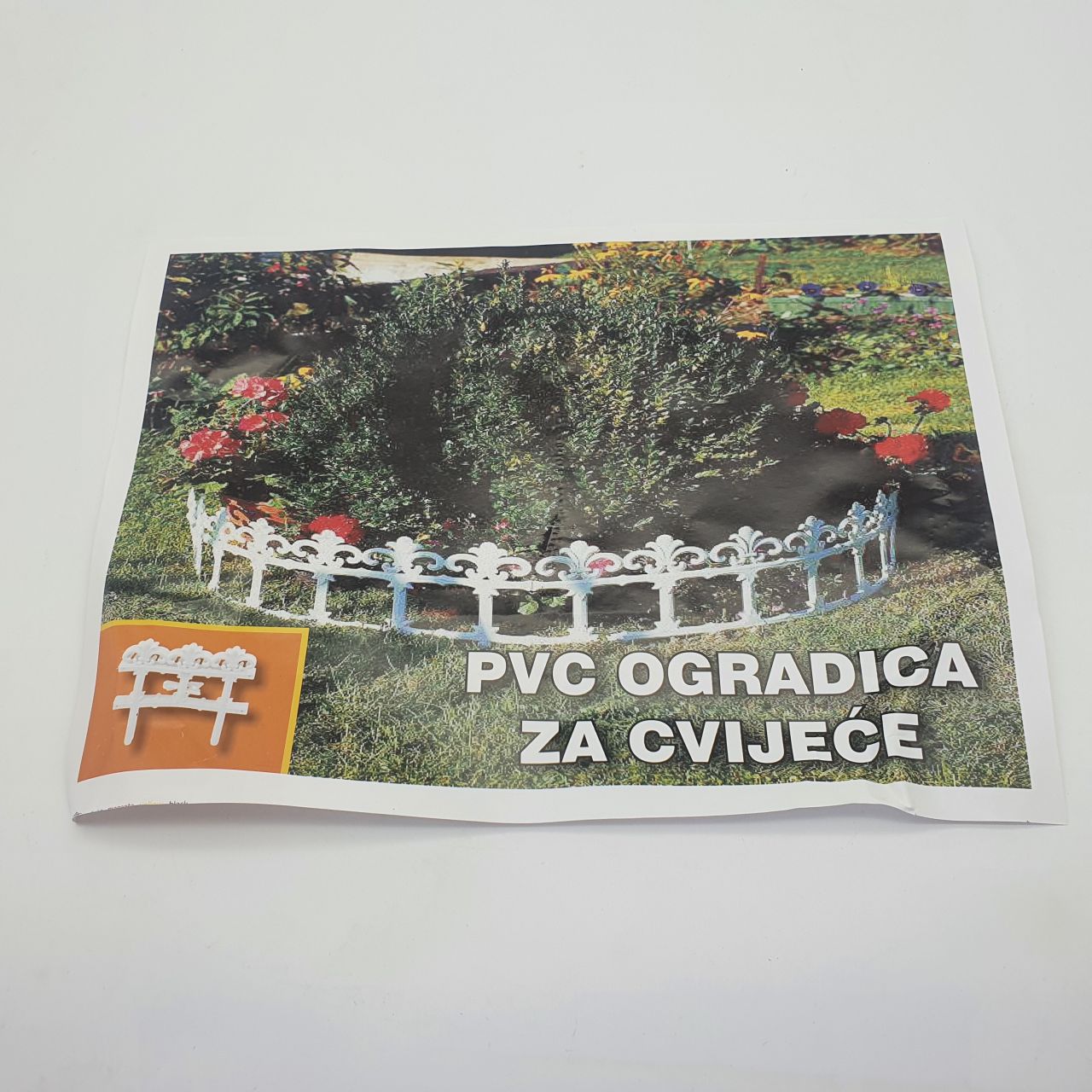 PVC ogradica za cvijeće 4m