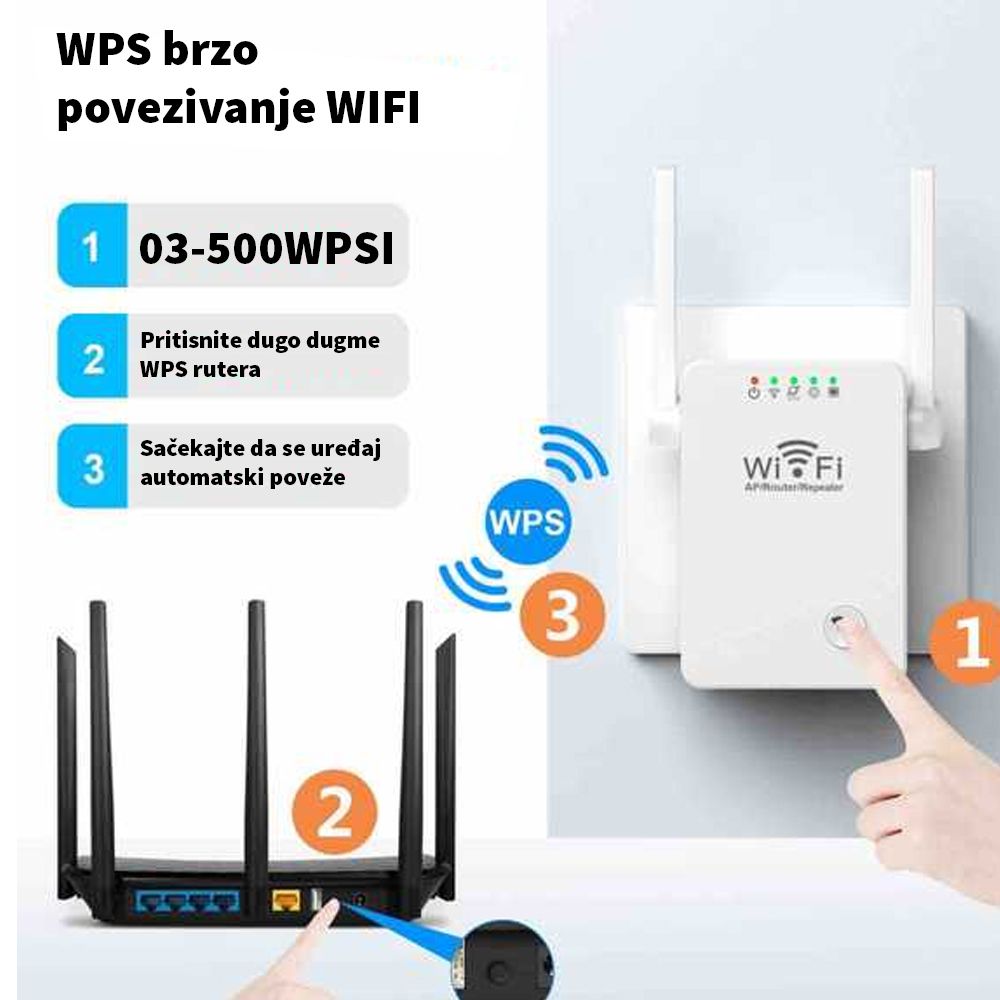 Pojačivač WIFI signala AP 2.4Ghz