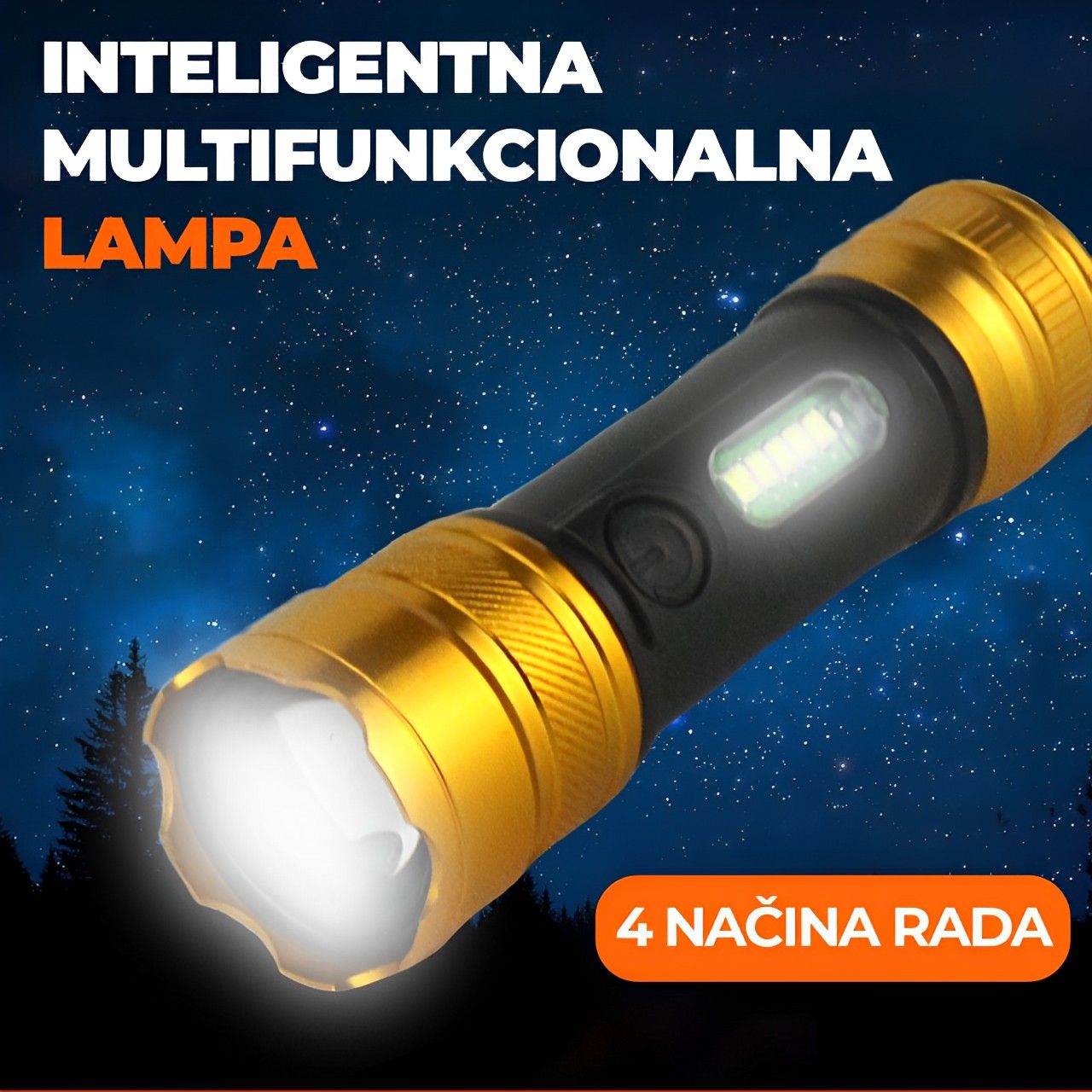 Baterija lampa USB 