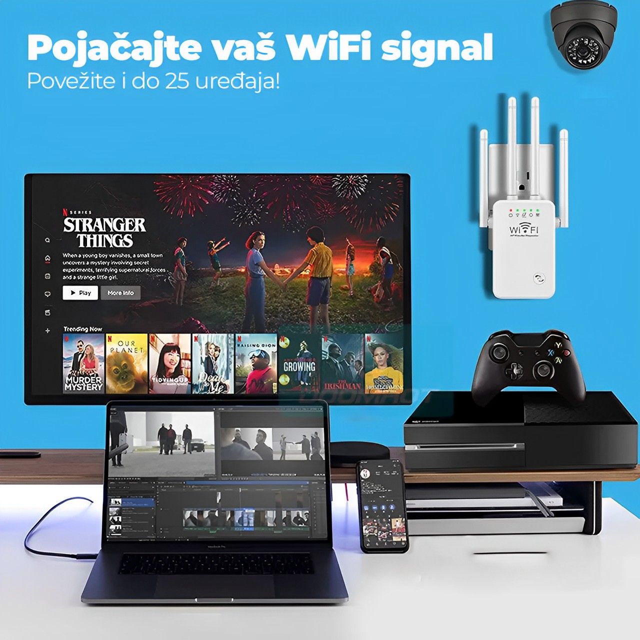 Pojačivač WIFI signala AP 2.4Ghz