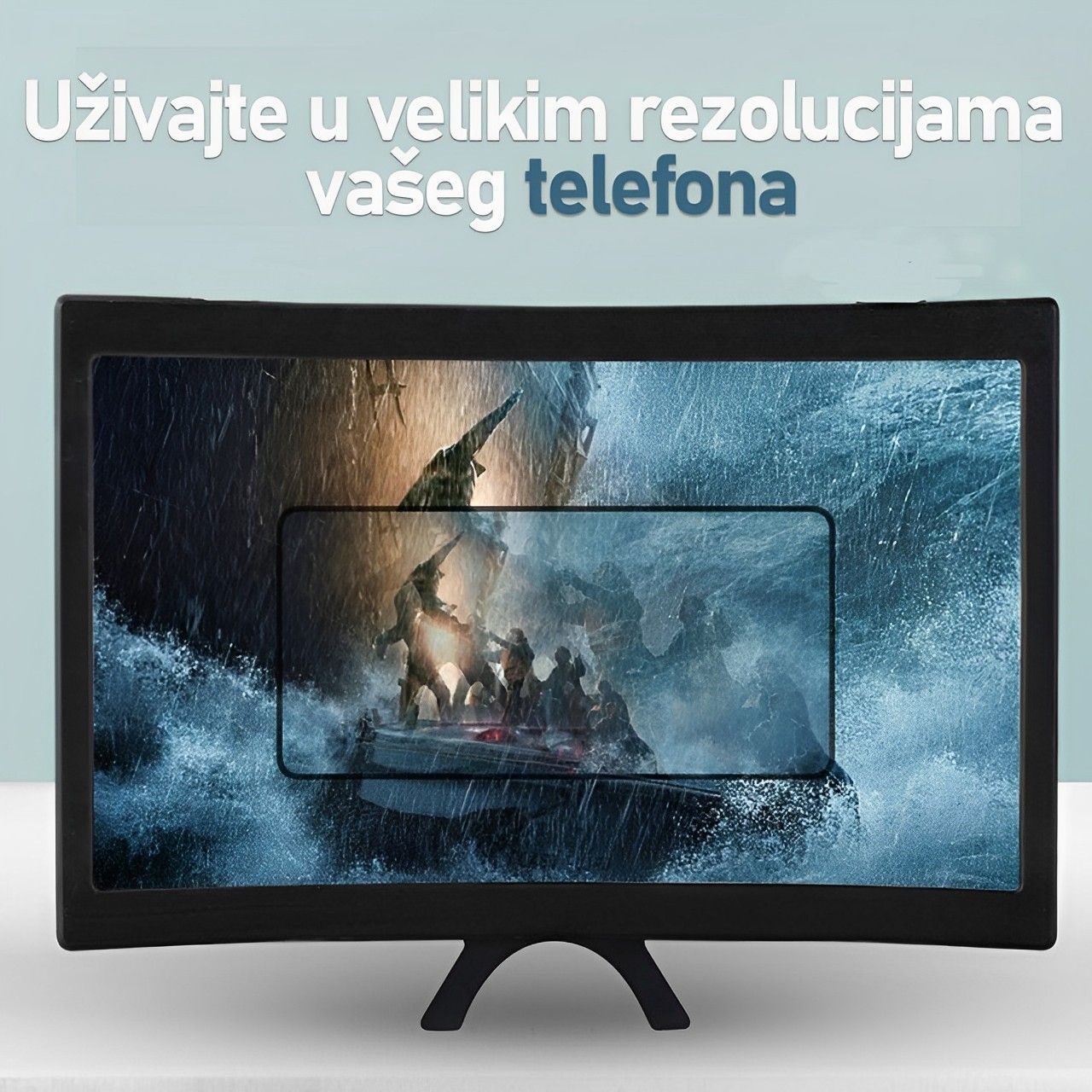 Zakrivljeno staklo za uvećanje ekrana mobilnog telefona