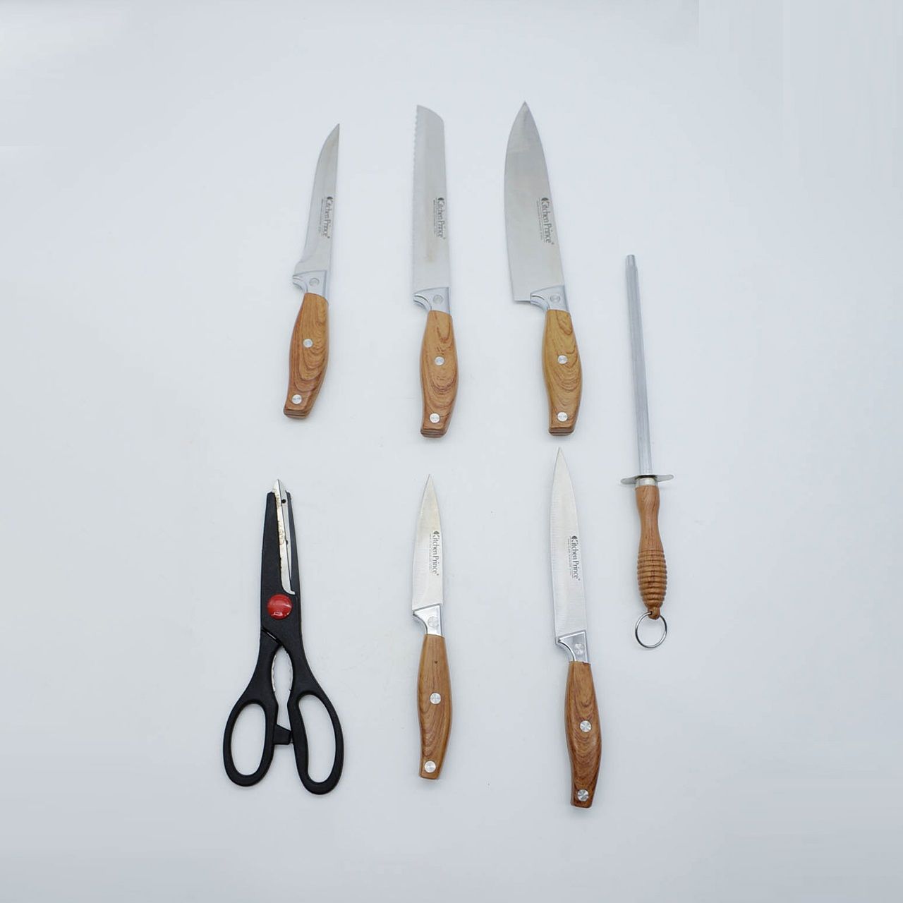 Set kuhinjskih noževa i alat s stalkom 8 kom