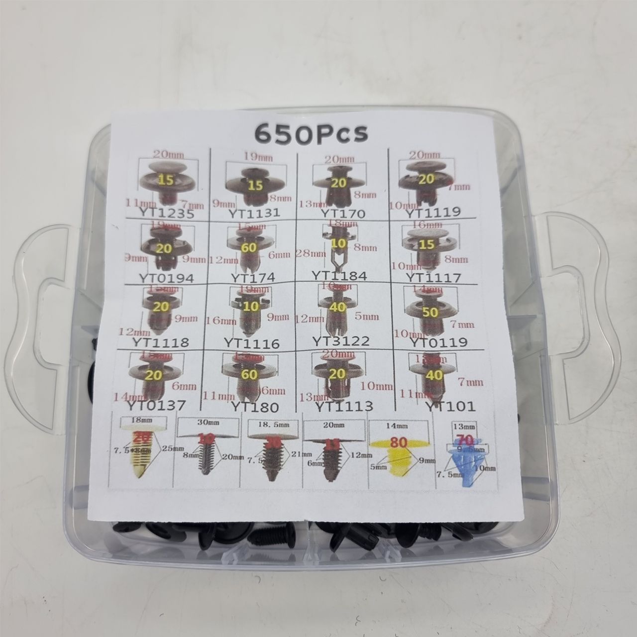 Set od 650 dijelova za tapacirung