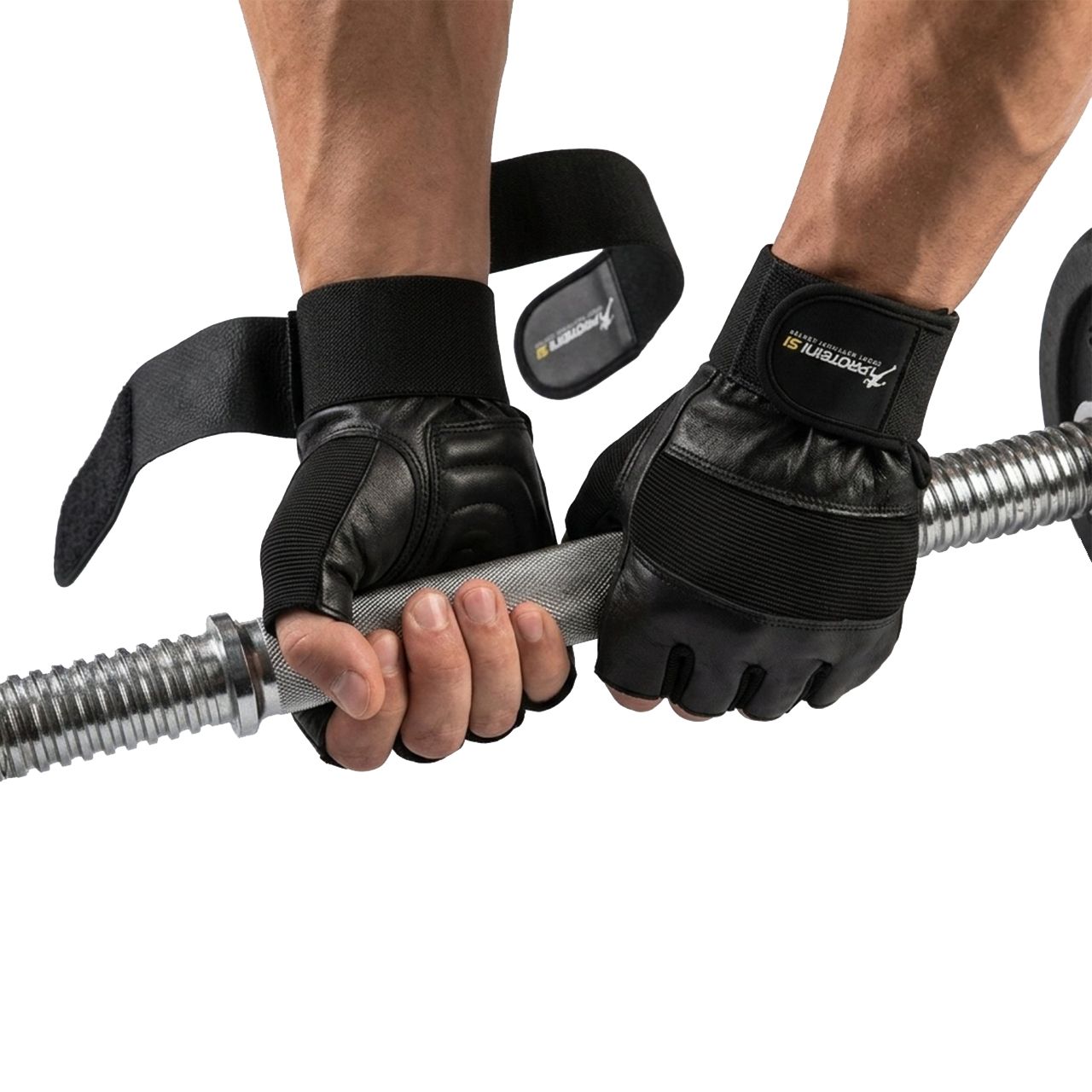 Bodybuilding rukavice sa steznikom za zglob