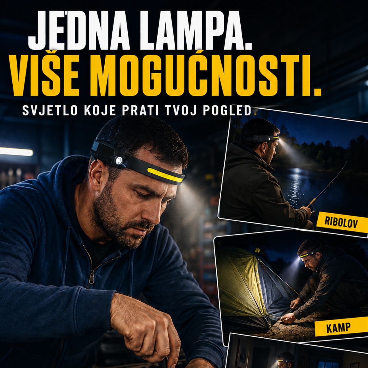 LED traka naglavna lampa
