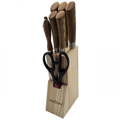 Set kuhinjskih noževa sa alatom i stalkom